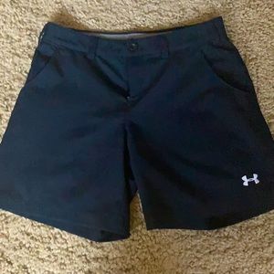Under Armour loose-fitting shorts.